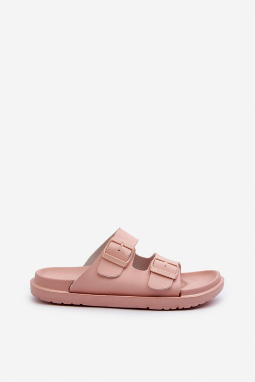 Leichte Hausschuhe mit Schnallen Big Star NN274A753 rosa Farbe