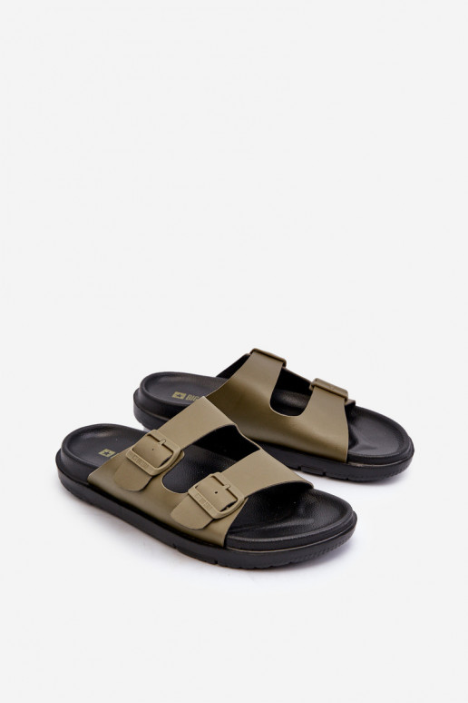 Chaussons homme légers à boucles Big Star NN174592 couleur kaki Chaussons homme légers à boucles Big Star NN174592 couleur kaki