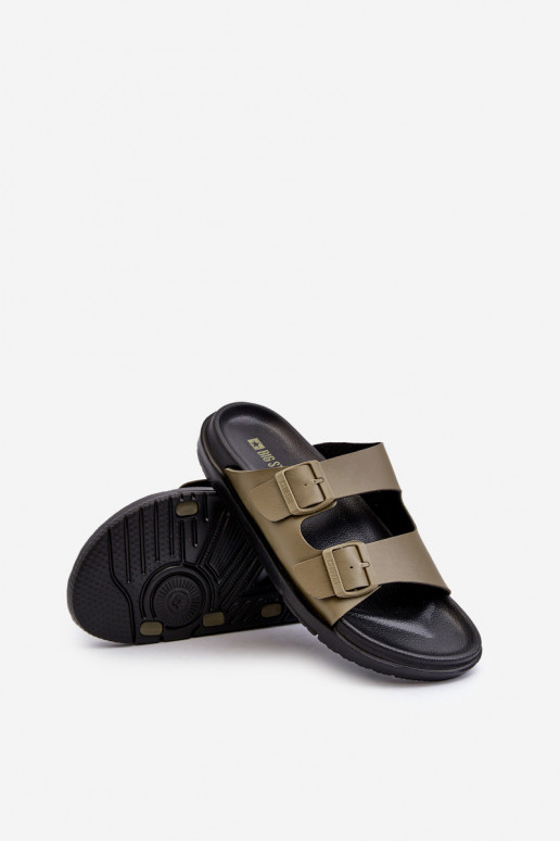 Chaussons homme légers à boucles Big Star NN174592 couleur kaki Chaussons homme légers à boucles Big Star NN174592 couleur kaki