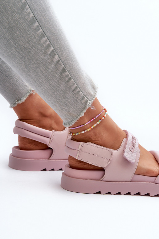 Sandales femme à plateforme Big Star NN274753 couleur rose