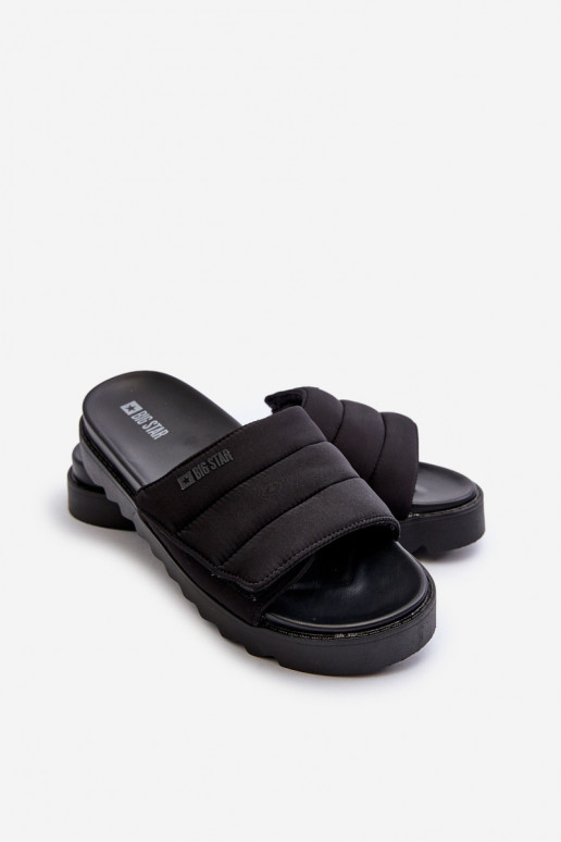 Slippers met platform Big Star NN274772 zwarte kleur Slippers met platform Big Star NN274772 zwarte kleur