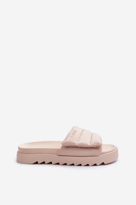 Hausschuhe mit Plateau Big Star NN274773 beige