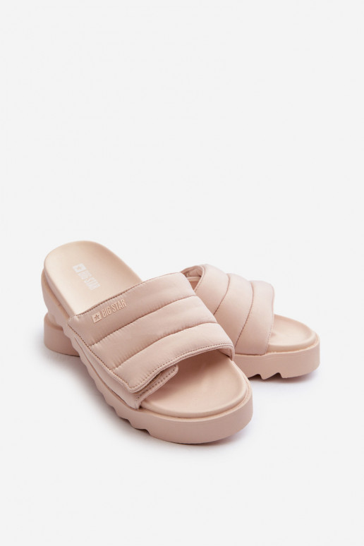 Chaussons à plateforme Big Star NN274773 beige Chaussons à plateforme Big Star NN274773 beige