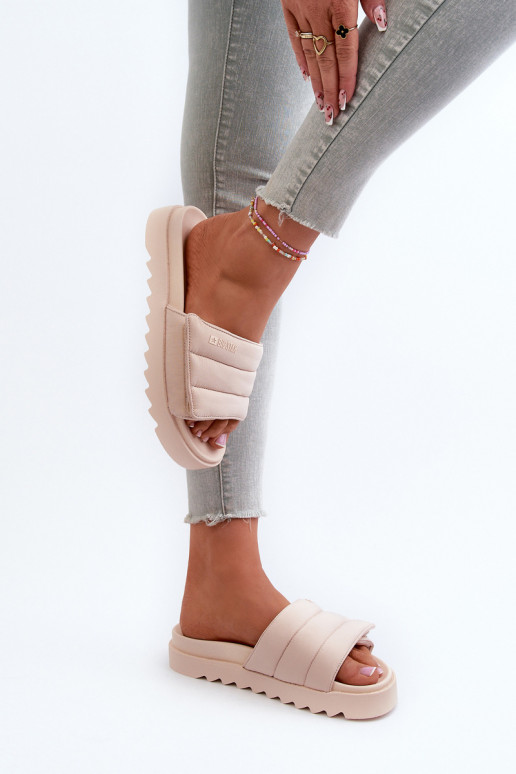 Chaussons à plateforme Big Star NN274773 beige Chaussons à plateforme Big Star NN274773 beige