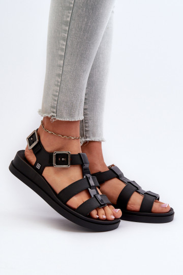 Damensandalen NN285007 schwarz 2