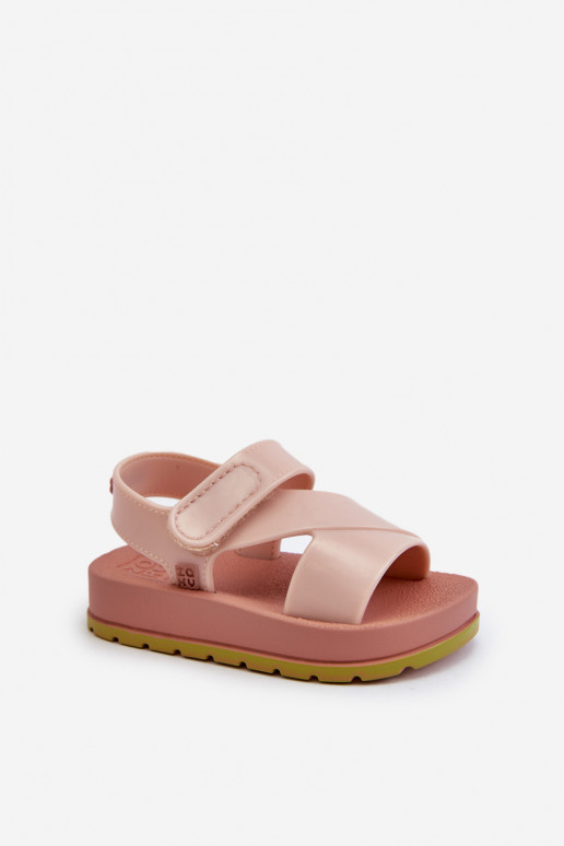 Sandales enfant à fermetures adhésives LL385002 Nuance rose clair Sandales enfant à fermetures adhésives LL385002 Nuance rose clair