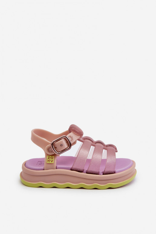 Kindersandalen met zelfklevende sluitingen NN385020 Paarse kleur Kindersandalen met zelfklevende sluitingen NN385020 Paarse kleur