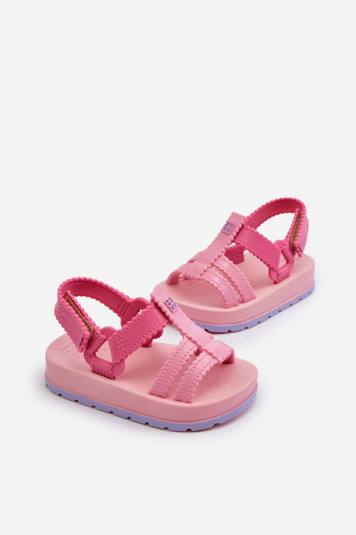 Kindersandalen mit Klebeverschlüssen LL385027 rosa Kindersandalen mit Klebeverschlüssen LL385027 rosa