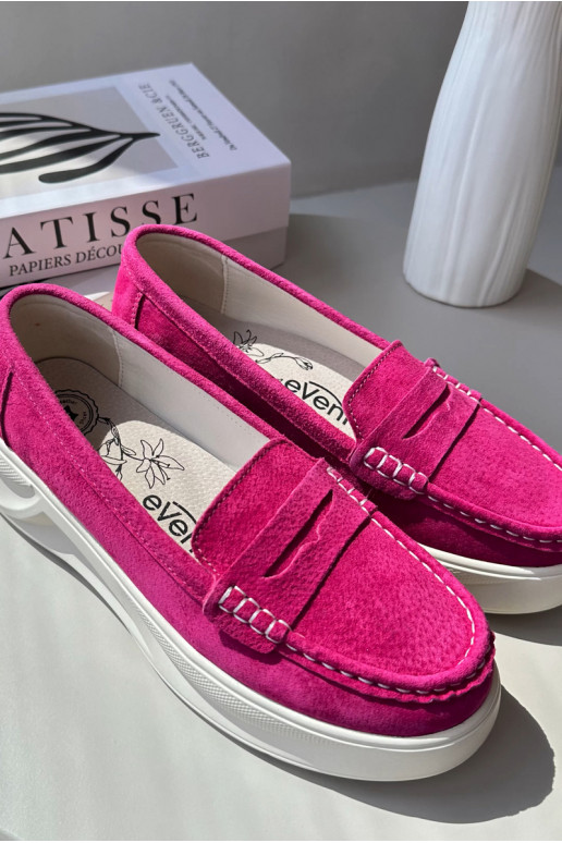 en daim Mocassins rose Filidia