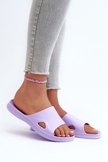 Modèle classique Chaussons Femme Couleur Violet Juniria