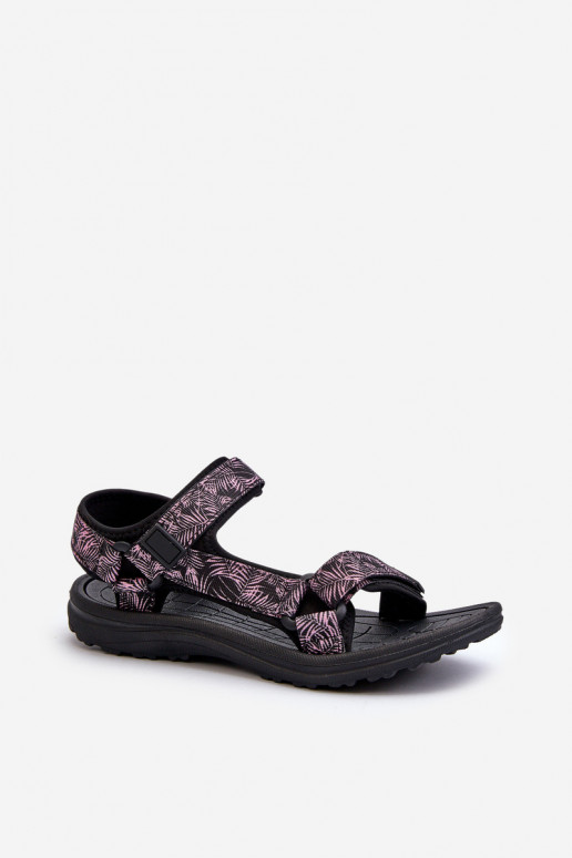 Sportliche Damensandalen in Schwarz und Rosa von Lumeria Sportliche Damensandalen in Schwarz und Rosa von Lumeria
