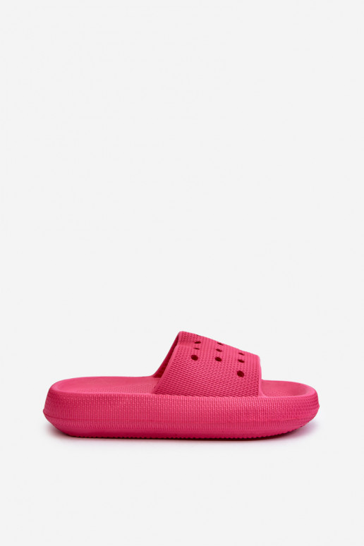 Chaussons légers à semelle massive de couleur rose Beula