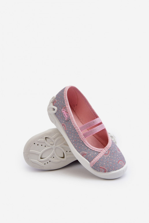 Chaussons Ballerines We Wzorki Befado 116X328 couleur gris-rose