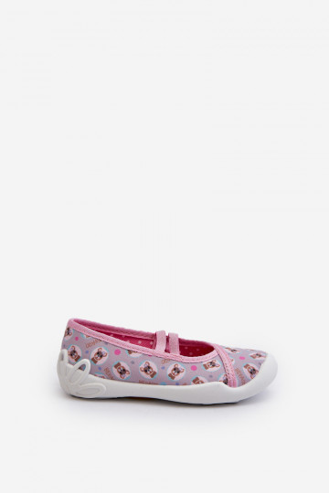Slippers Ballerina's Puppies Befado 116Y325 roze kleur 2