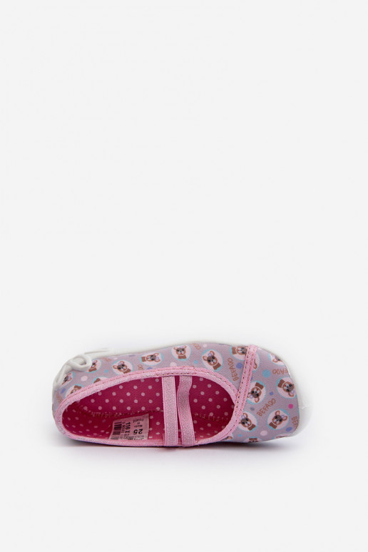 Slippers Ballerina's Puppies Befado 116Y325 roze kleur