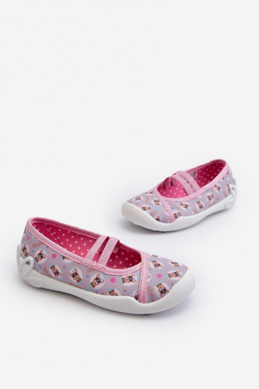 Slippers Ballerina's Puppies Befado 116Y325 roze kleur