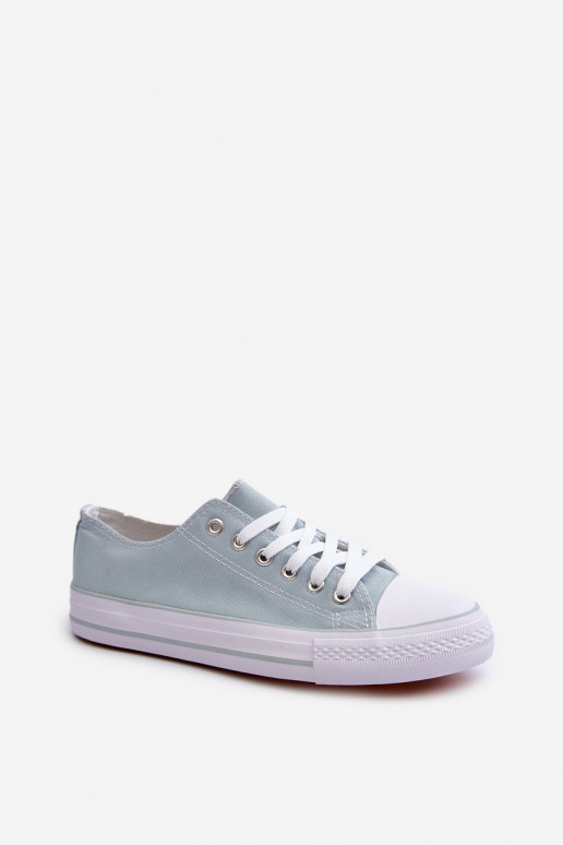Mintfarbene Lennabella-Sneaker mit flacher Sohle des klassischen Modells