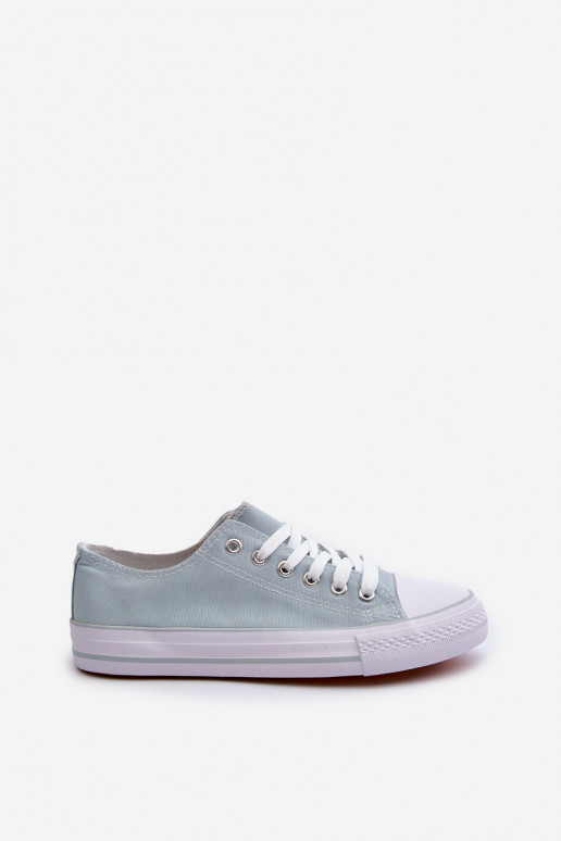 Lennabella mintkleurige sneakers met platte zolen van het klassieke model