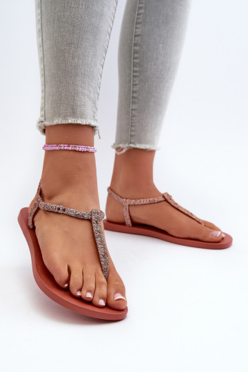 Teenslippers met glitter 26914 Ipanema Class Brilha Fem koraalkleur