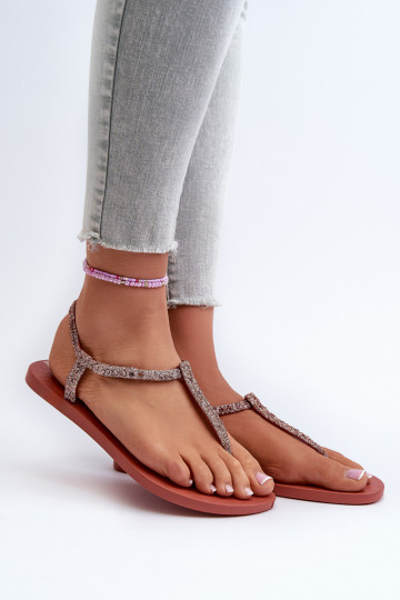 Teenslippers met glitter 26914 Ipanema Class Brilha Fem koraalkleur 2