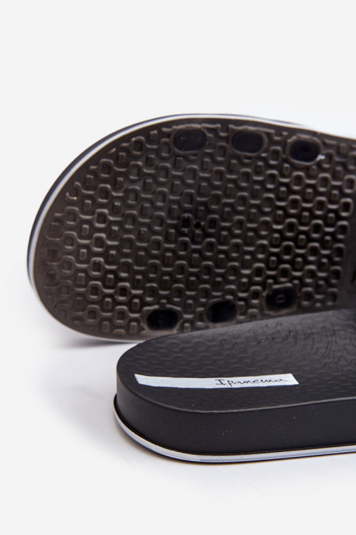 Rubberen pantoffels 82832 Ipanema Slide Unisex zwarte kleur Rubberen pantoffels 82832 Ipanema Slide Unisex zwarte kleur