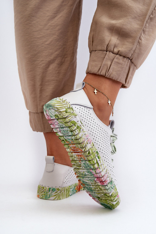 Sznurowe-Schuhe in weißem Farnalea Sznurowe-Schuhe in weißem Farnalea