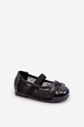 Ballerines pour enfants avec rubans couleur noire Jellema 2