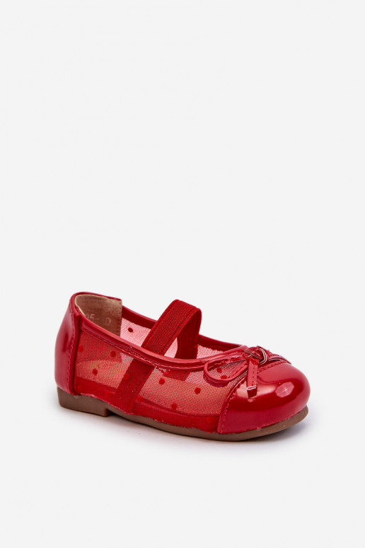 Ballerines pour enfants avec rubans couleur rouge Jellema Ballerines pour enfants avec rubans couleur rouge Jellema