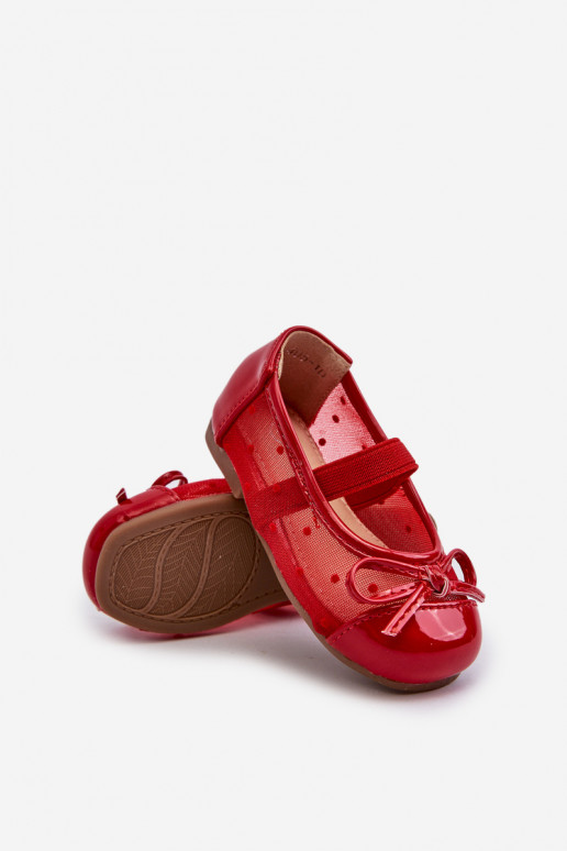 Ballerines pour enfants avec rubans couleur rouge Jellema Ballerines pour enfants avec rubans couleur rouge Jellema