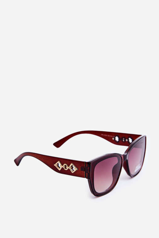 Lunettes de soleil femme UV400 marron foncé Lunettes de soleil femme UV400 marron foncé