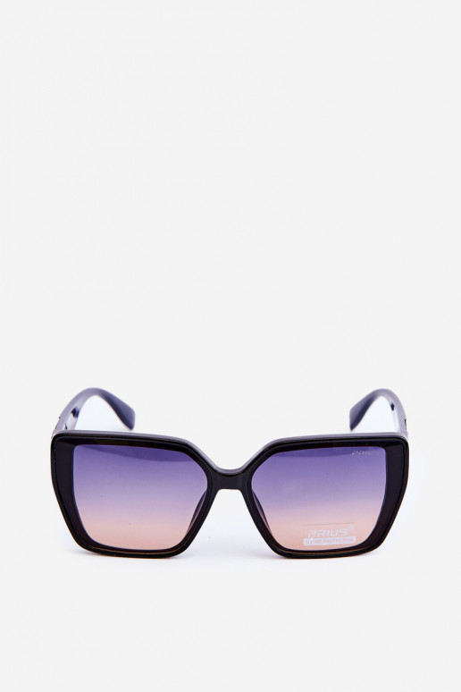 Lunettes de soleil Femme Avec fantaisie Detalem UV400 bleu foncé