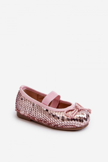 Ballerines pour enfants Ozdobione Pekinami couleur rose Weries 2