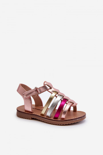sandales Gladiator Children avec fermetures adhésives de différentes couleurs Radovia 2