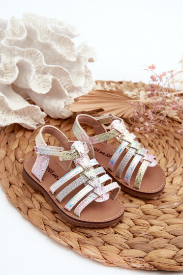 sandales Gladiator Children avec fermetures adhésives de différentes couleurs Radovia