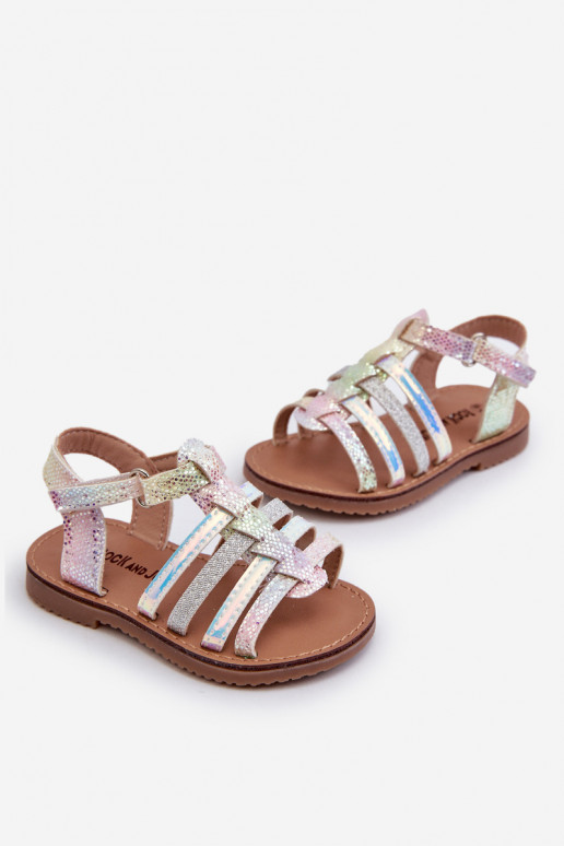 sandales Gladiator Children avec fermetures adhésives de différentes couleurs Radovia