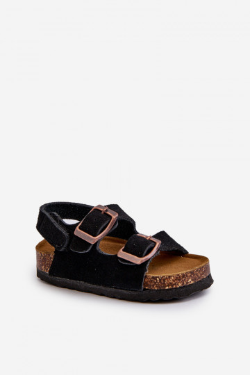 Sandalen Kinderen met platform met zelfklevende sluitingen in de kleur zwart Rorria 2