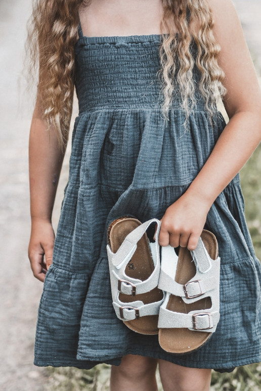 sandales Plateforme enfant avec attaches adhésives couleur gris Rorria sandales Plateforme enfant avec attaches adhésives couleur gris Rorria