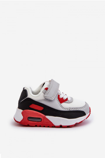 Baskets enfant modèle chaussures à fermetures adhésives couleur rouge Krissandra 2