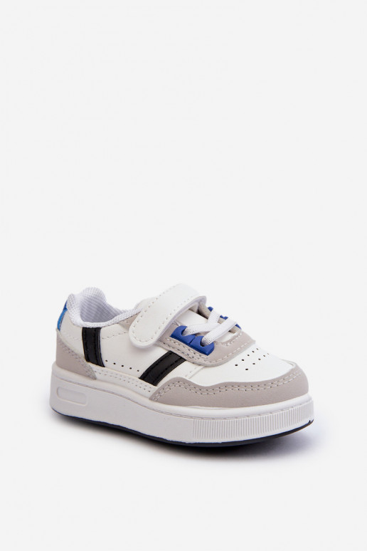 Chaussures de sport pour enfants du modèle classique de couleur blanc-bleu Marlin