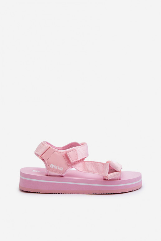Sandales femme à plateforme Big Star NN274A533 couleur rose