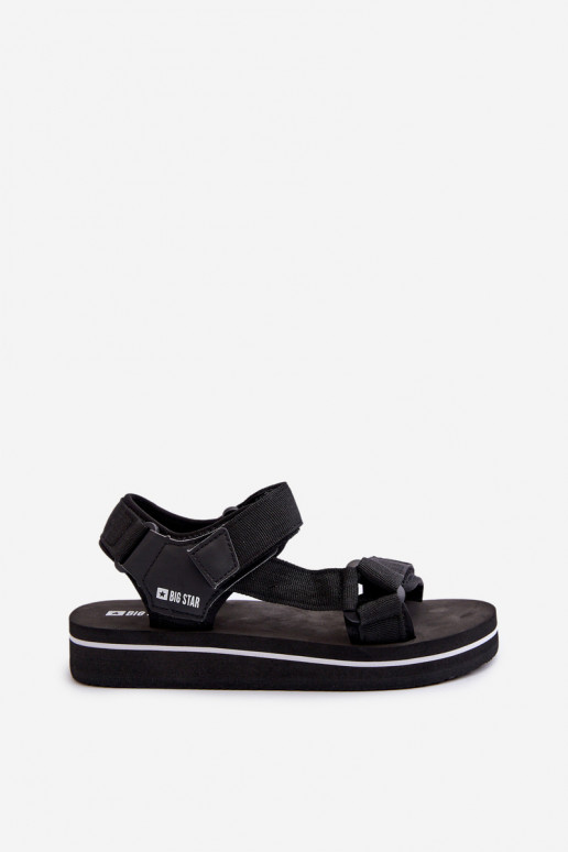 Damessandalen met platform Big Star NN274A532 zwarte kleur Damessandalen met platform Big Star NN274A532 zwarte kleur