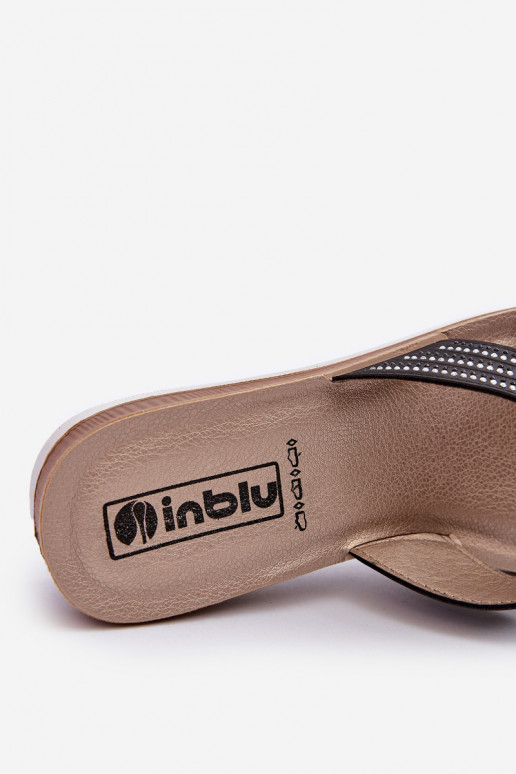 Chaussons confortables pour femmes aux yeux pétillants Inblu BV000037 noir