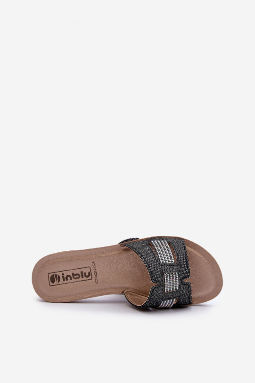 Comfortabele glanzende pantoffels Inblu BA000050 zwart Comfortabele glanzende pantoffels Inblu BA000050 zwart