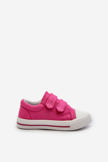 Chaussures décontractées pour enfants avec attaches adhésives Big Star NN374113 rose 2