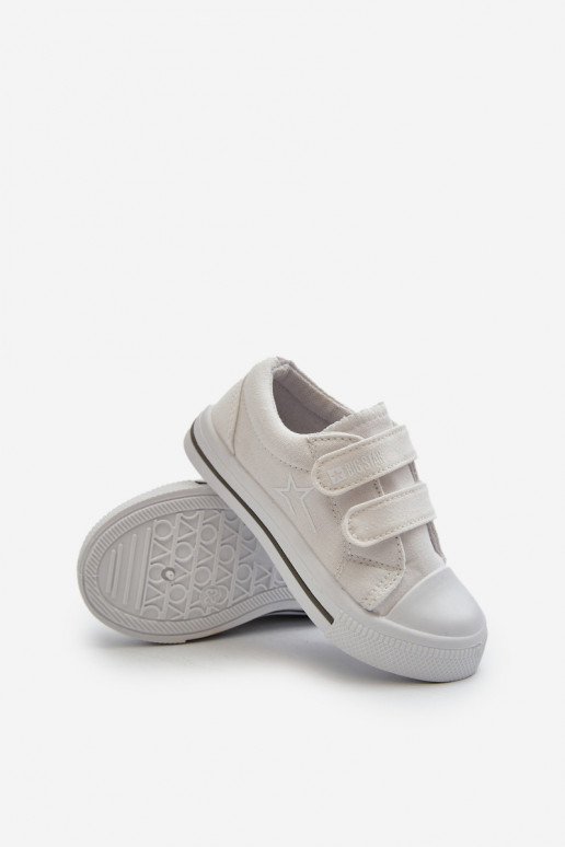 Chaussures de loisirs enfant avec attaches adhésives Big Star NN374117 coloris blanc