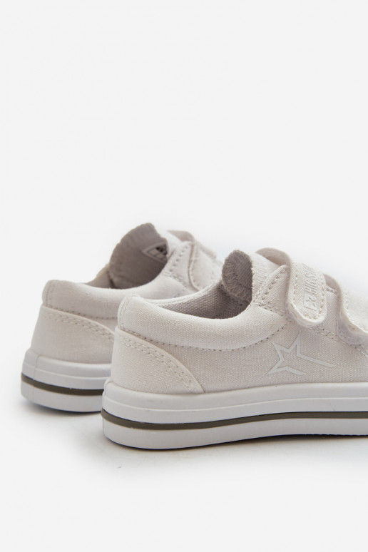 Chaussures de loisirs enfant avec attaches adhésives Big Star NN374117 coloris blanc