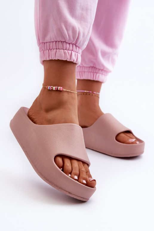 Tongs femme à plateforme Tongs légères rose Airaplea Tongs femme à plateforme Tongs légères rose Airaplea