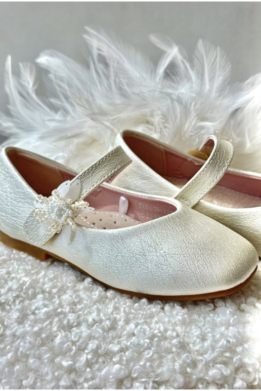 avec ballerines pailletées Enfant avec attaches adhésives beige Jeylin