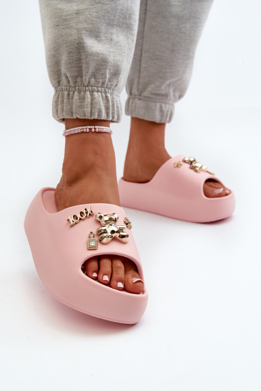 Chaussons femme Lengwa Chaussons légers avec de beaux détails de couleur rose Orchia Chaussons femme Lengwa Chaussons légers avec de beaux détails de couleur rose Orchia