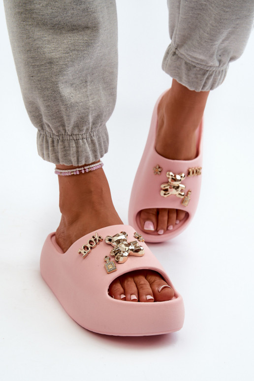 Chaussons femme Lengwa Chaussons légers avec de beaux détails de couleur rose Orchia Chaussons femme Lengwa Chaussons légers avec de beaux détails de couleur rose Orchia